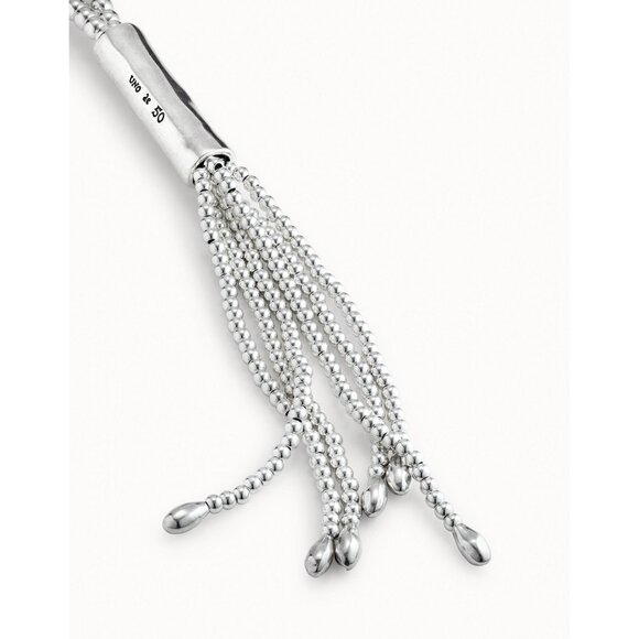 Uno de 50 Jellyfish Silver Long Tassel Necklace - Picture 6 of 11